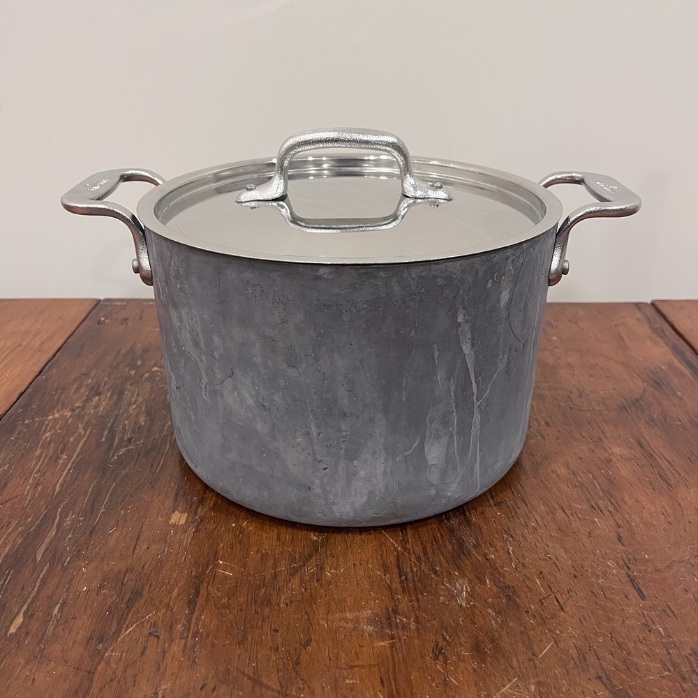 Vtg All Clad Master Chef  Metal Crafters 204 1/2 Pan Pot Very Rare Double Handle